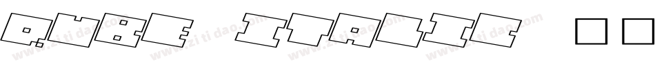 QUBE ITALIC字体转换